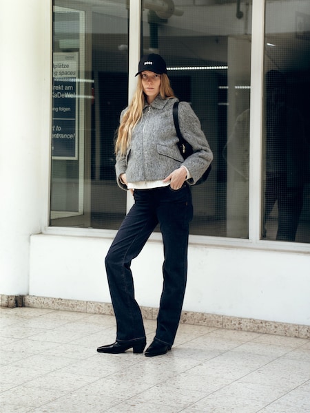 Shawny - Wool Jacket Look by BOSS