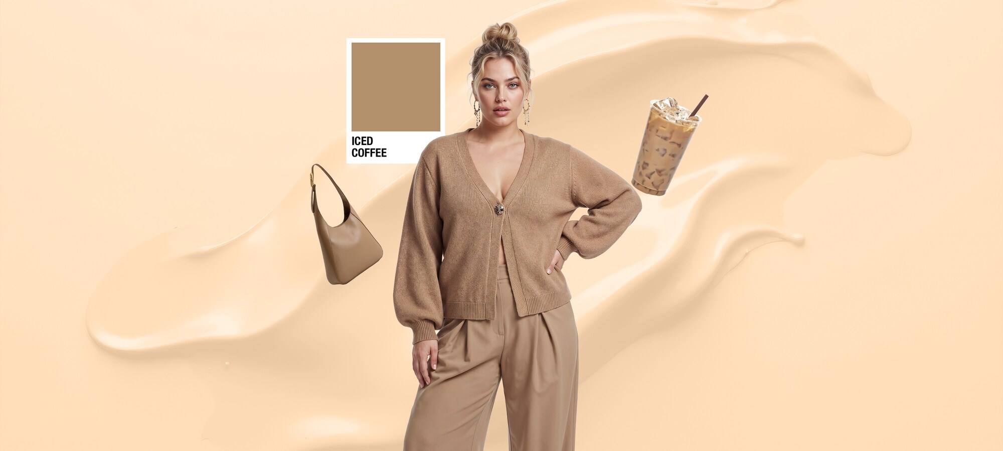 Take a Break color palette Trend Color: Iced Coffee