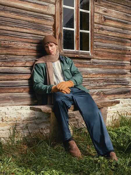 Christopher - Cozy Harrington Jacket Look