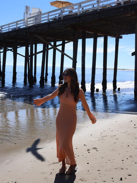 Luisa Lion - Orange Knit Dress Look