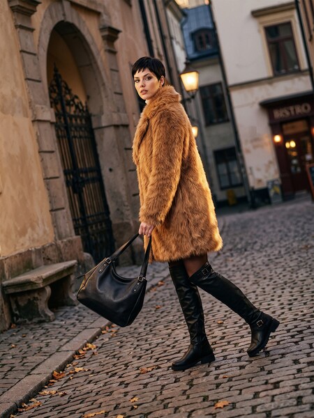 The AY Style Collective - Furry Caramel Look