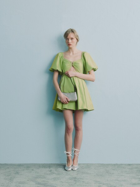 Jessica Vall - Short Green Summer Dress Look