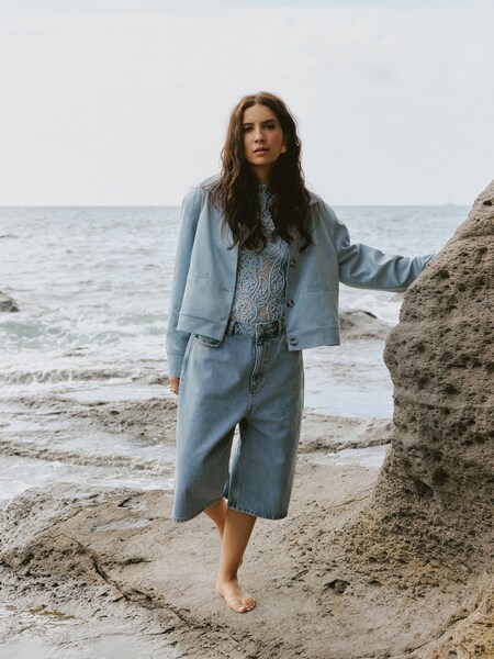 Chryssanthi - Denim Jacket And Shorts Look