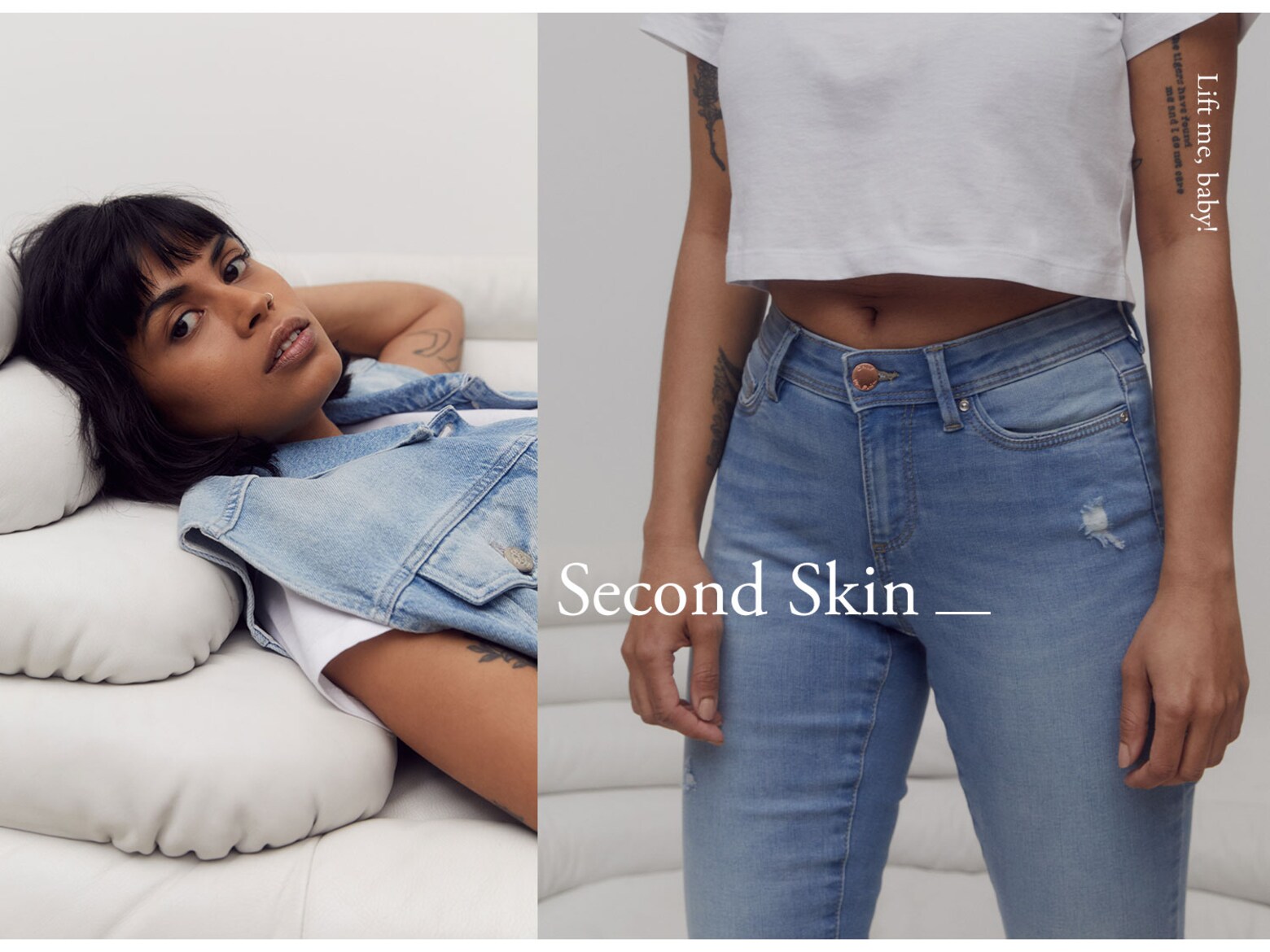 Malá postava: Průvodce střihy Skinny džíny