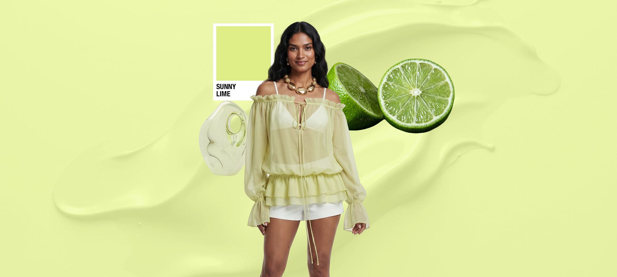 Tropic Tonalities color palette Trend Color: Sunny Lime