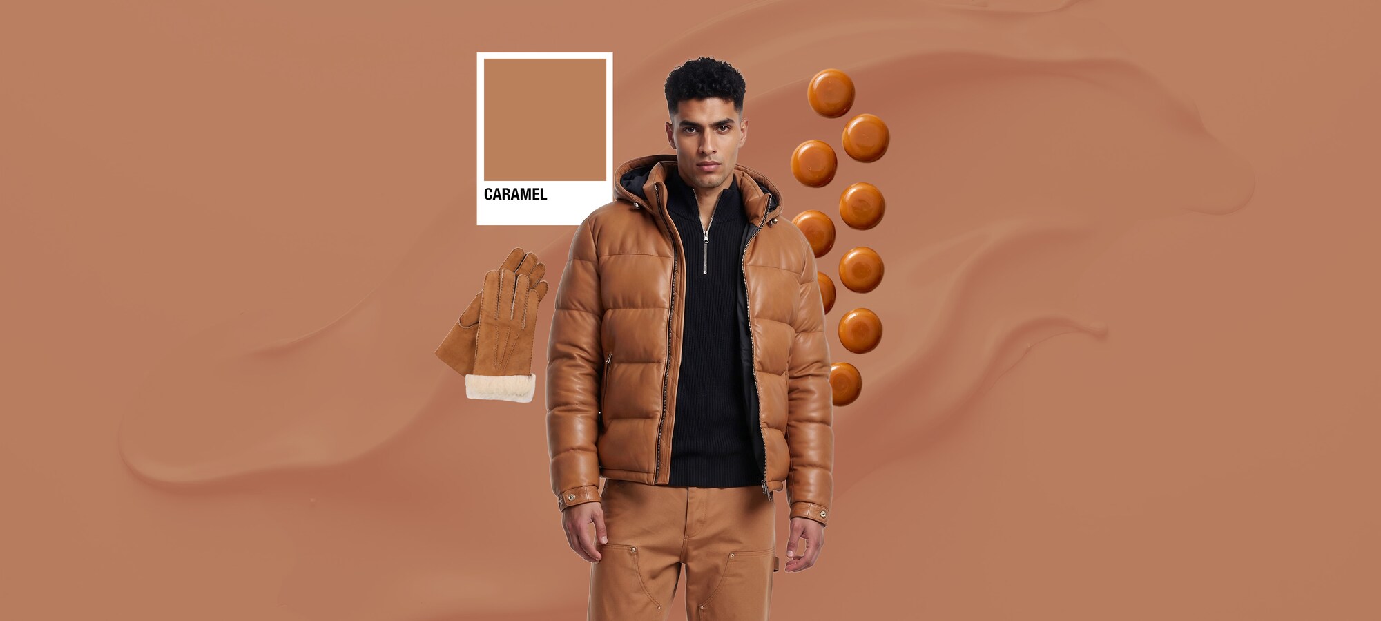 Take a Break color palette Trend Color: Caramel