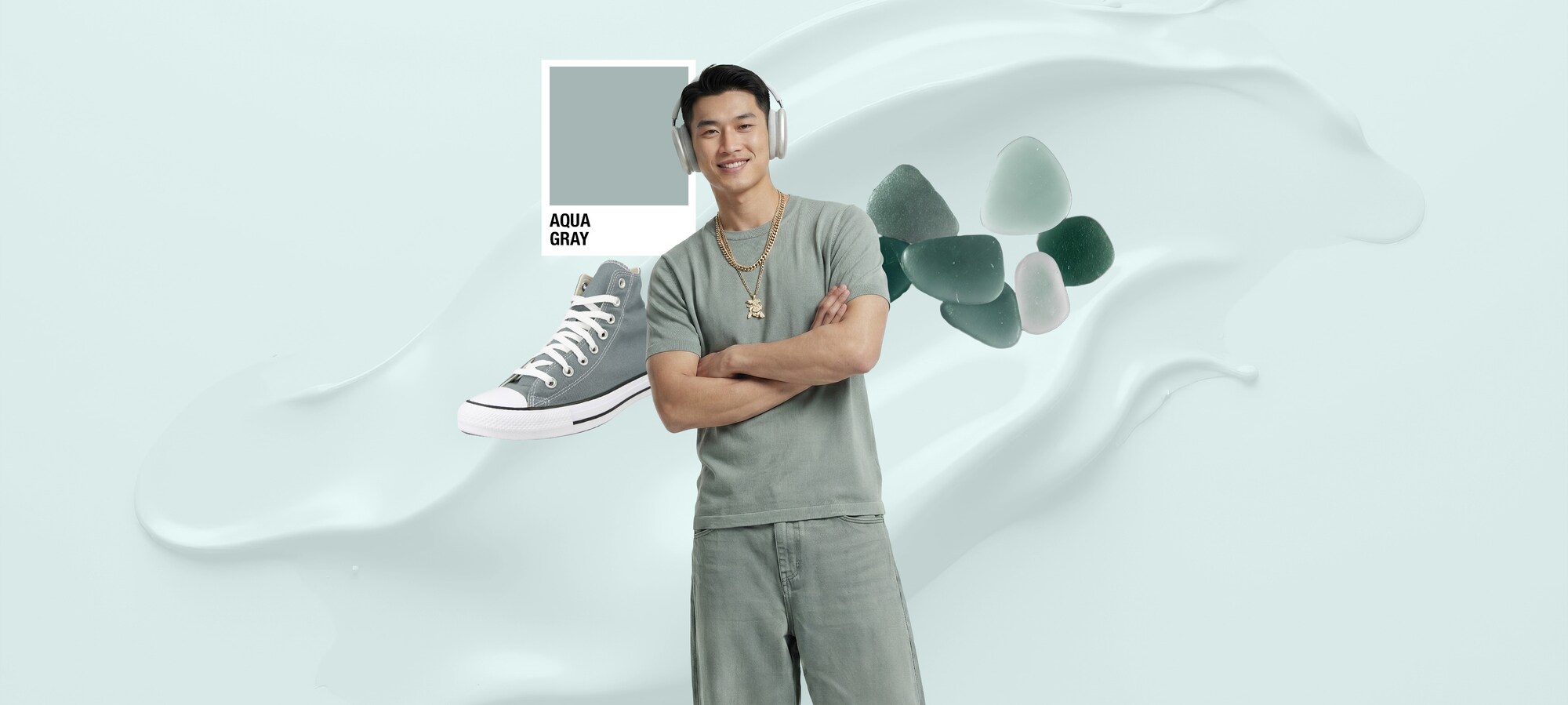 Atmospheric color palette Trend Color: Aqua Gray