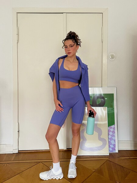 Riccarda Greco - Purple Sport Look by On
