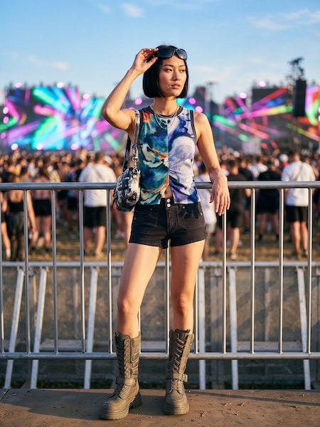 The AY Style Collective - Colored Stylish Festival Look