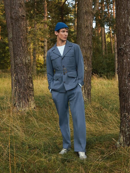 Christopher - Blue Belted Set Look