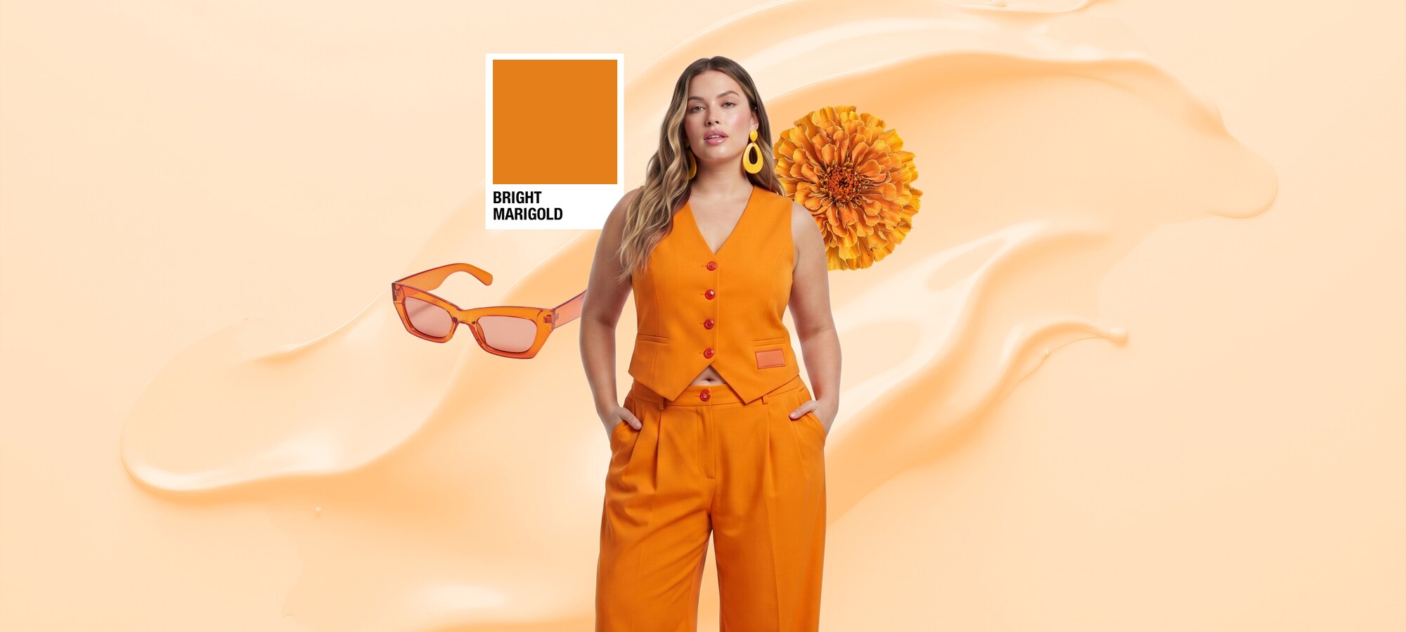 Tropic Tonalities color palette Trend Color: Bright Marigold