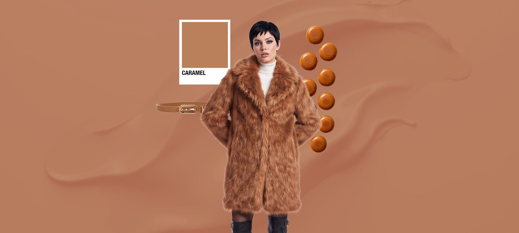 Take a Break color palette Trend Color: Caramel