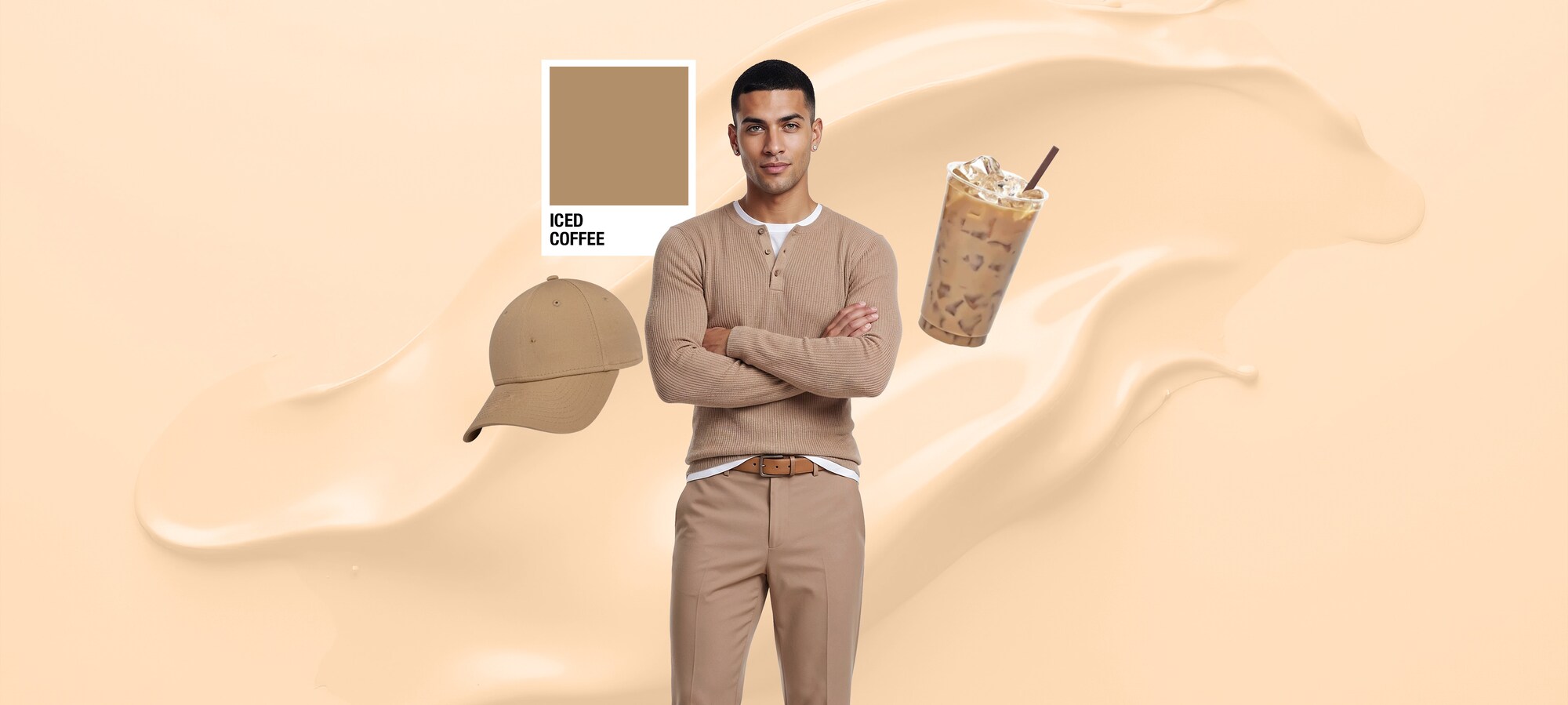 Take a Break color palette Trend Color: Iced Coffee