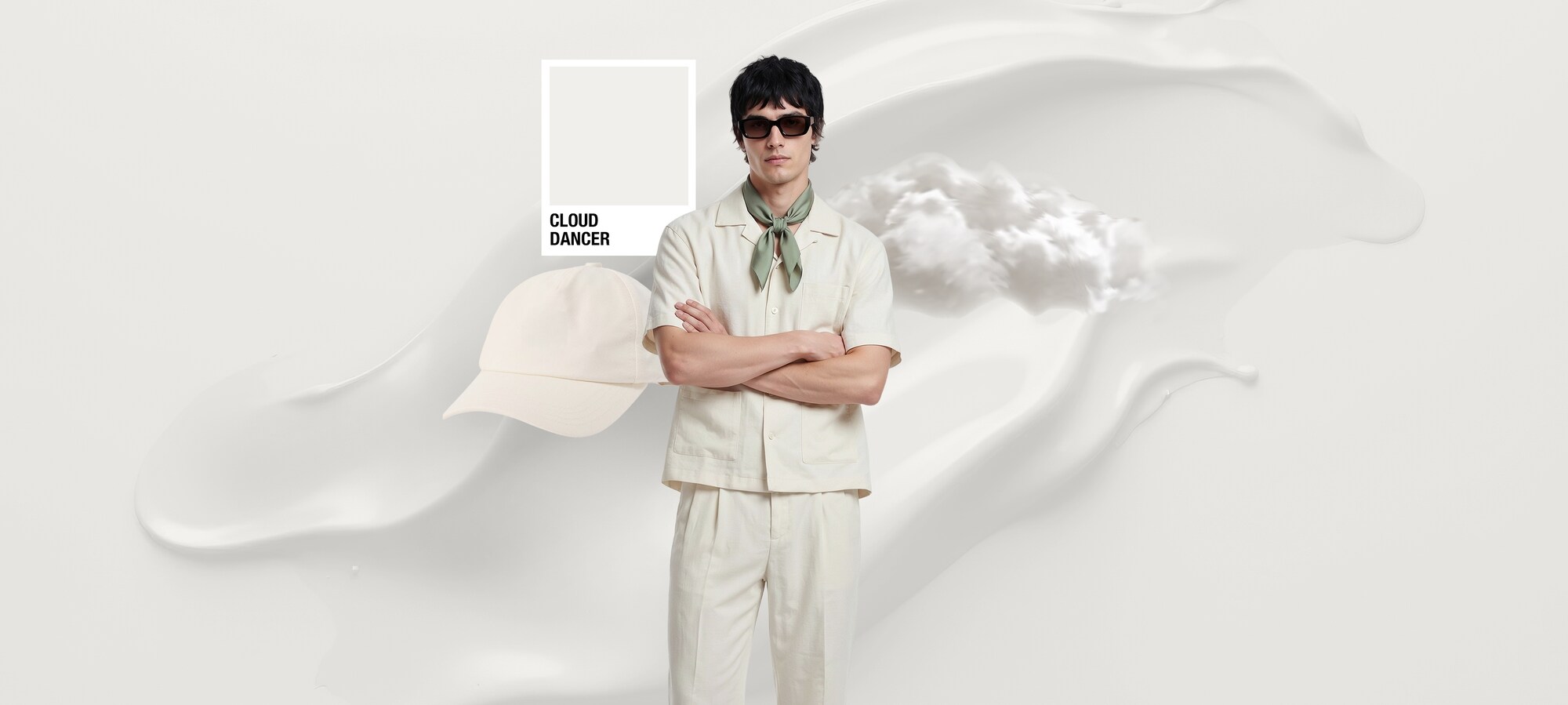 Tropic Tonalities color palette Trend Color: Cloud Dancer