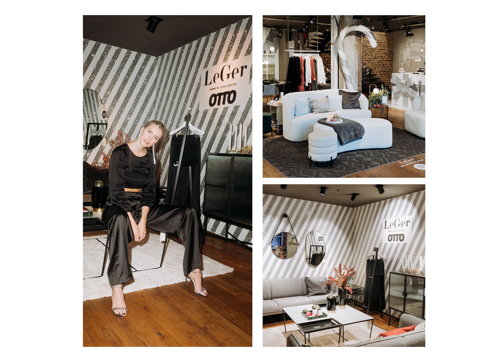 Lena Gercke präsentiert den LeGer Christmas Pop-Up Store