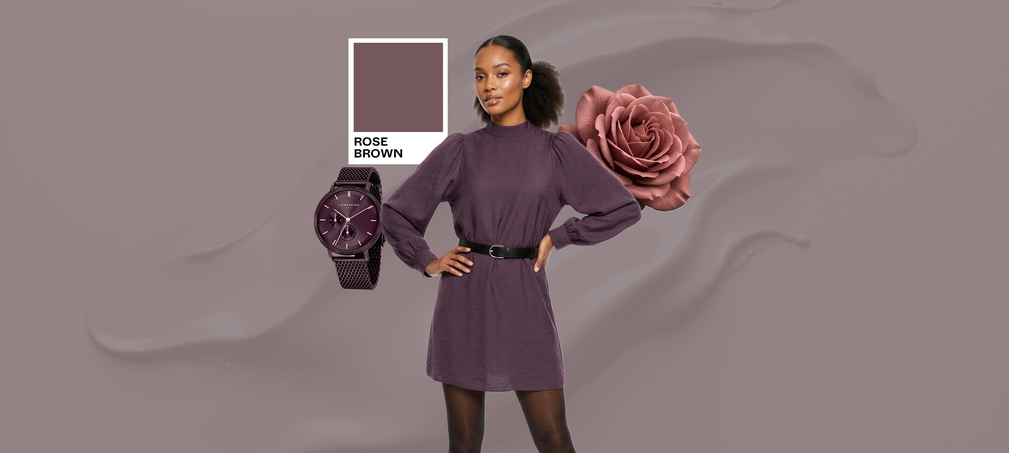 Comfort Zone color palette Trend Color: Rose Brown