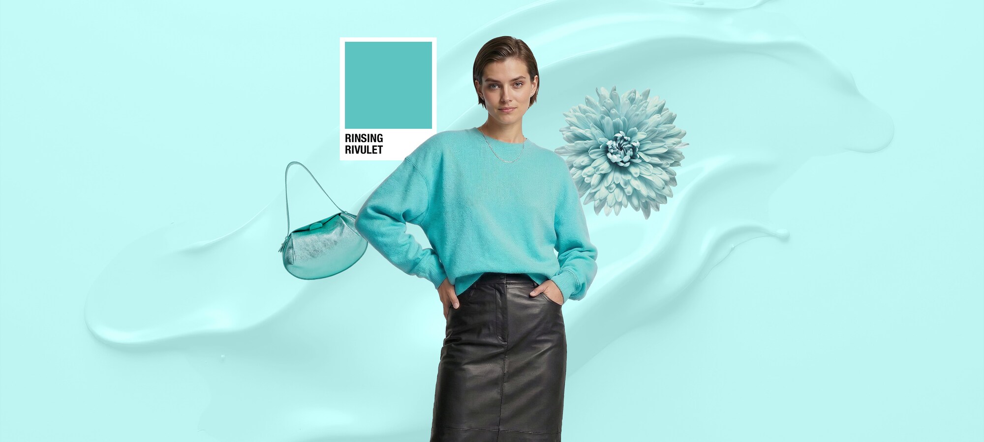 Atmospheric color palette Trend Color: Rinsing Rivulet