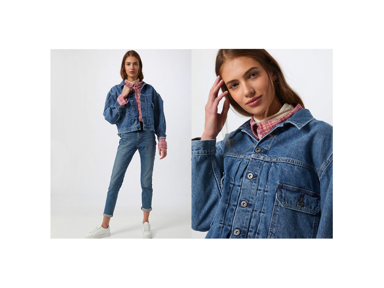 Stile di primavera Giacche di jeans