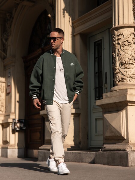 Daniel Fuchs - Green Beige College Look by DAN FOX APPARREL