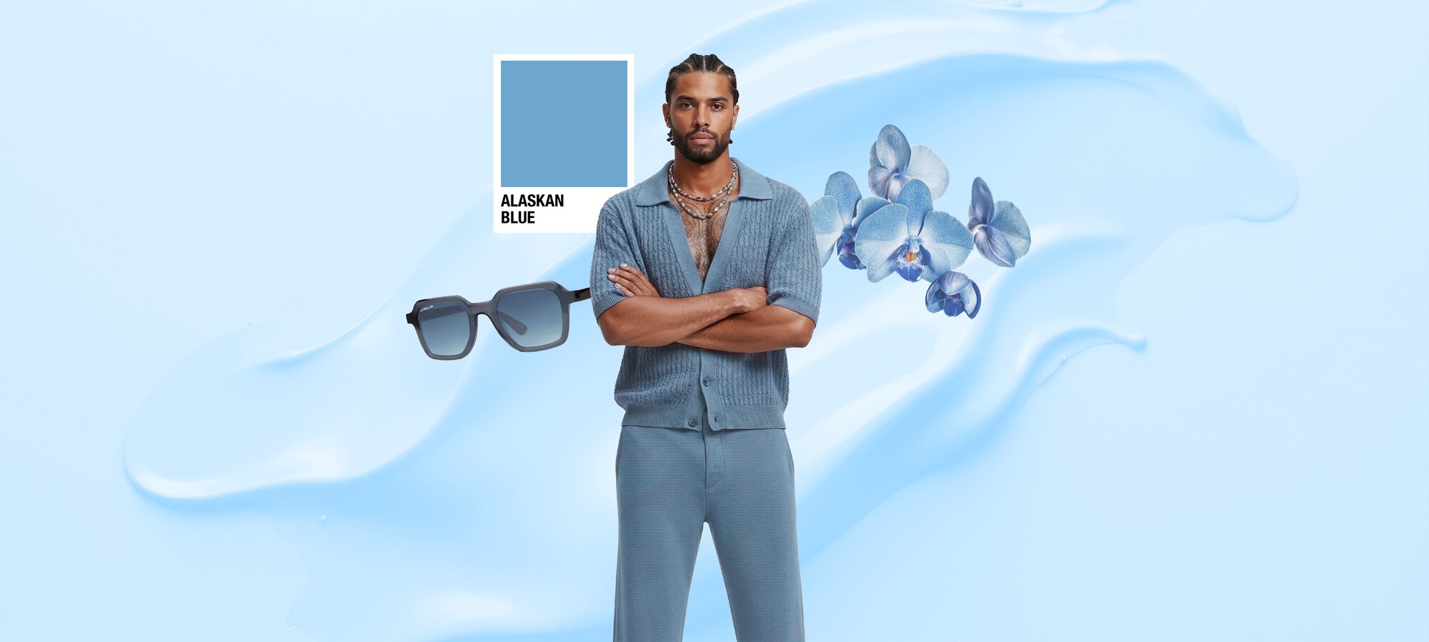 Atmospheric color palette Trend Color: Alaskan Blue