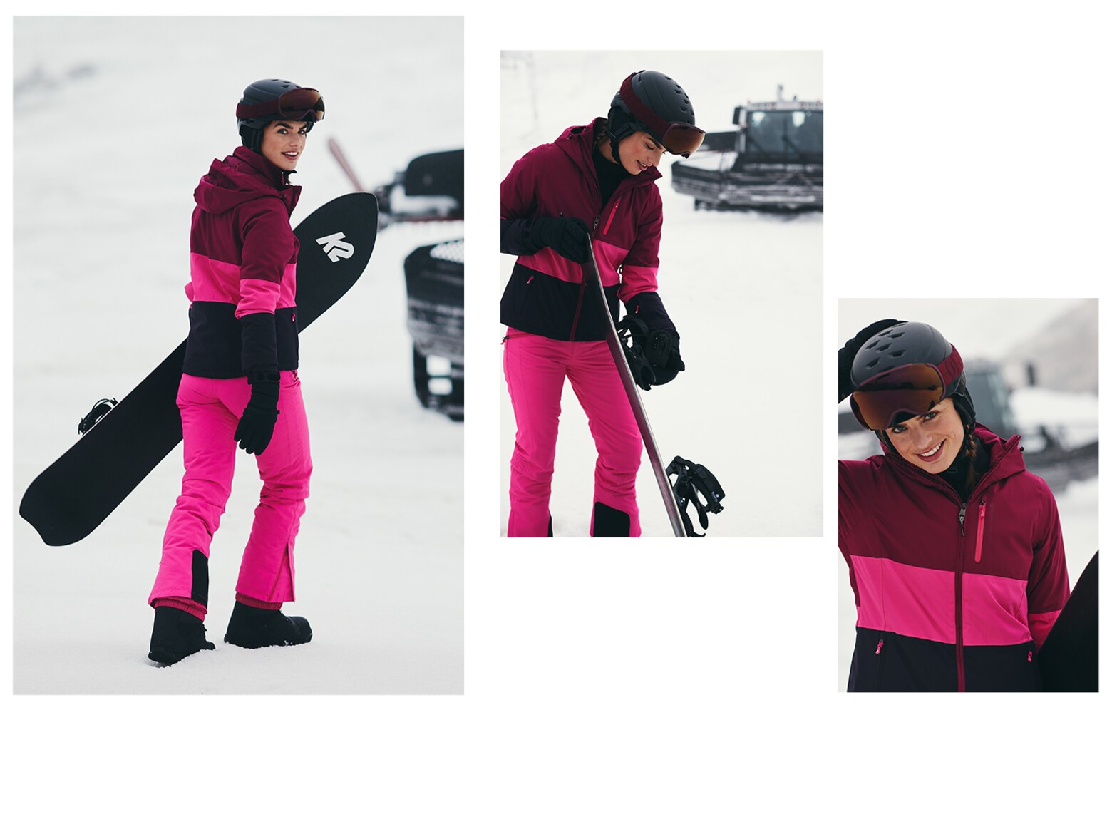 A pinktől a liláig Stílusos Snowboard Darabok
