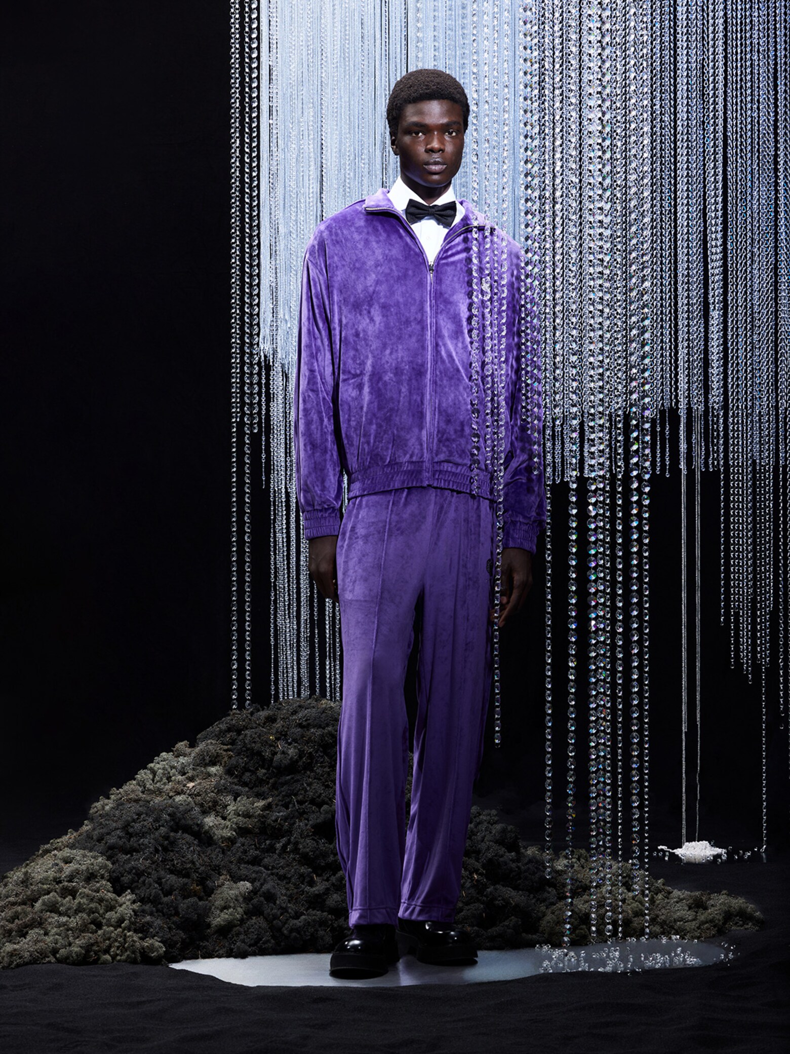 Mamadou - Casual Chic Velvet Purple Look