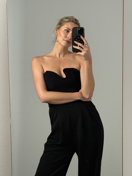 Lena Gercke - Elegant Two Piece Pants Look