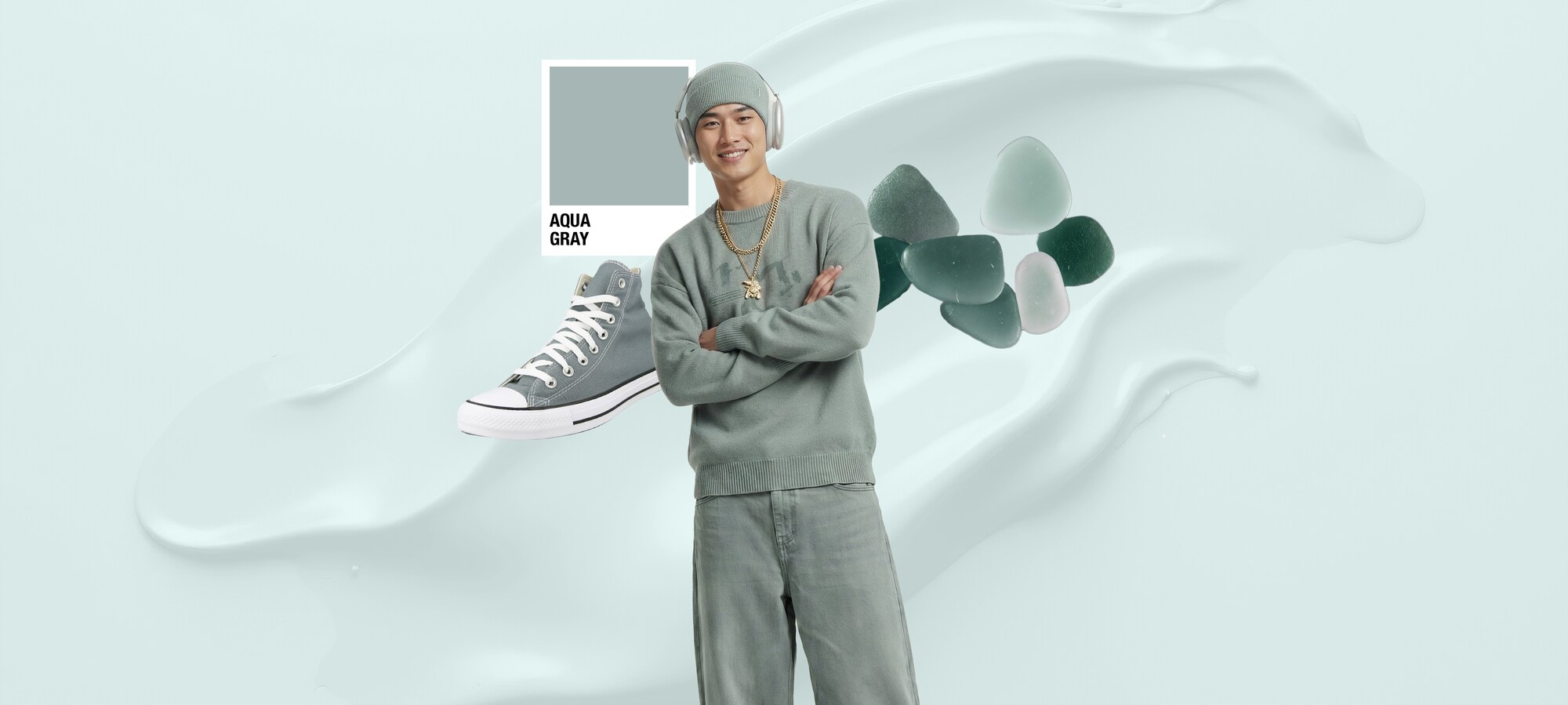 Atmospheric color palette Trend Color: Aqua Gray