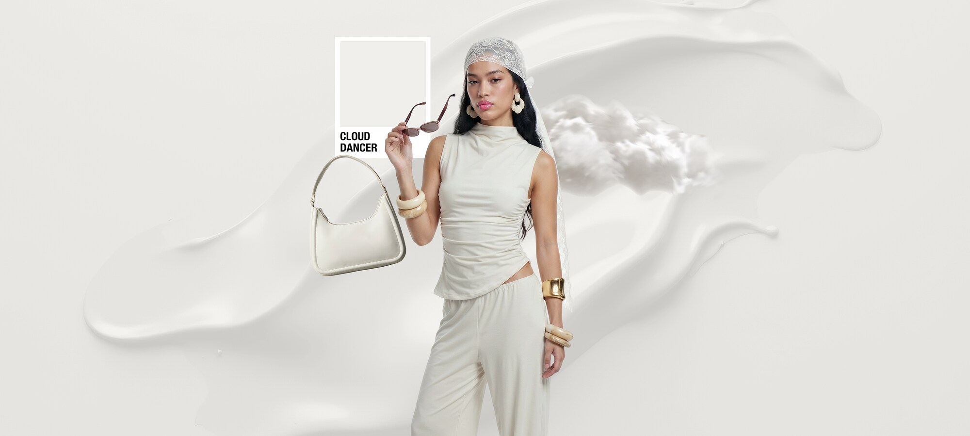Tropic Tonalities color palette Trend Color: Cloud Dancer