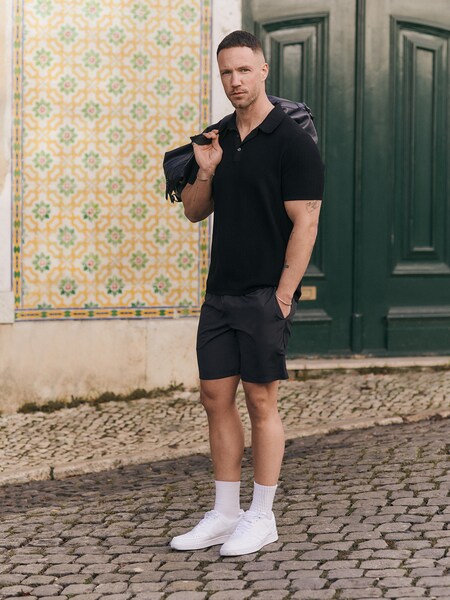 Daniel Fuchs - All Black Polo Look by DAN FOX APPAREL