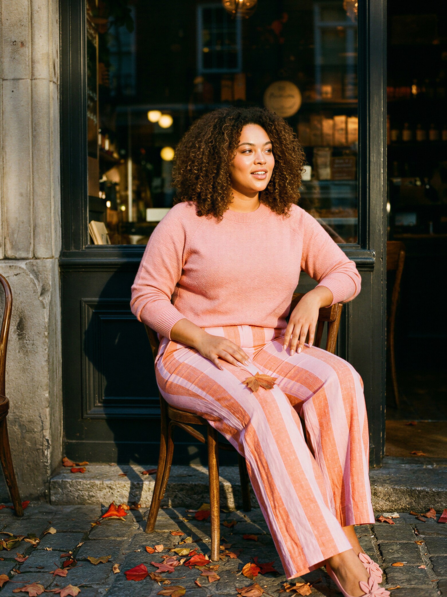 The AY Style Collective - Casual Coral Haze Look