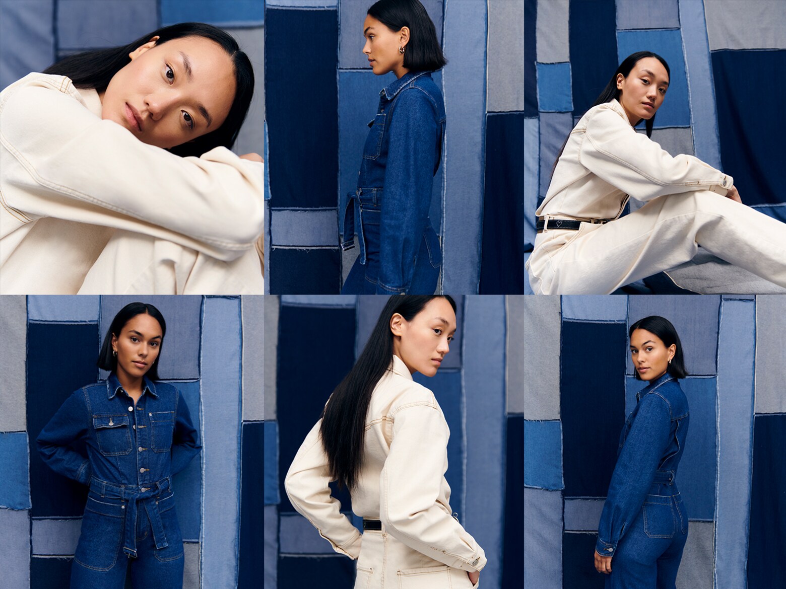 Styling i ett trinn Denim overalls