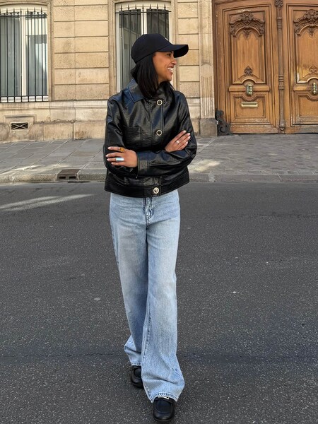 Nardos - Leather Jacket Look by Armani