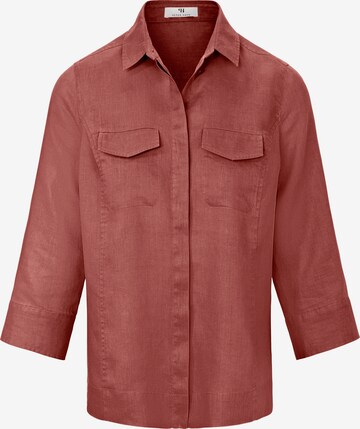 Peter Hahn Blouse in Rood: voorkant