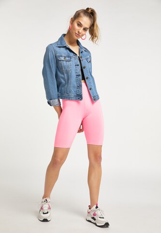 myMo ATHLSR Skinny Sportbroek in Roze: voorkant