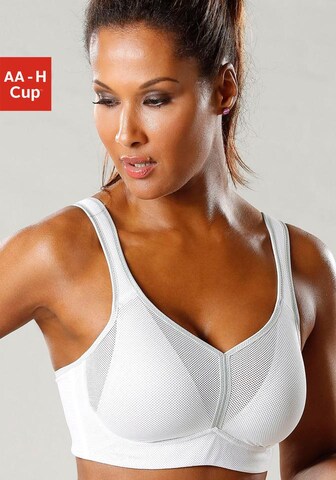 Anita Active T-shirt Sports Bra 'Air Control' in White: front