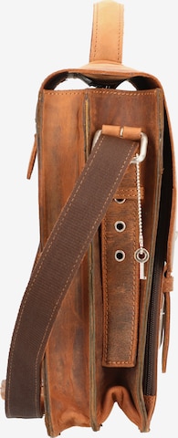 Plevier Document Bag 'Retro Darwin' in Brown