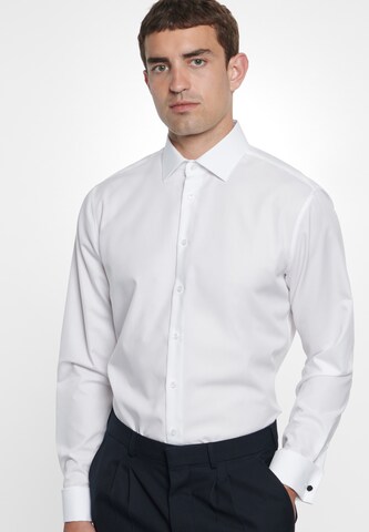 SEIDENSTICKER Slim Fit Hemd in Weiß: predná strana