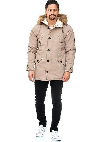 INDICODE JEANS Winterparka 'Fann' in Beige