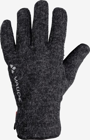 VAUDE Athletic Gloves 'Rhonen IV' in Black: front