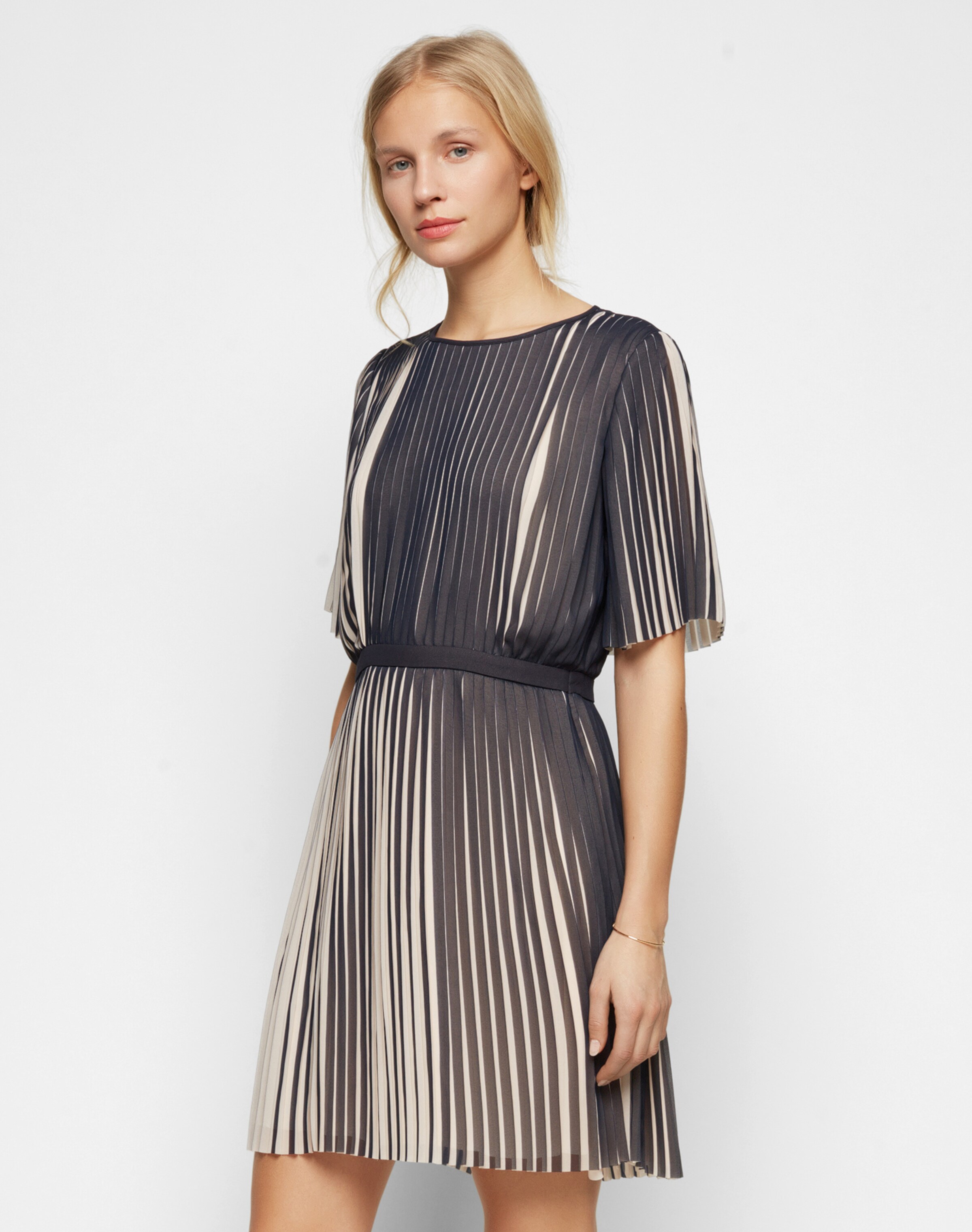 Samsoe & Samsoe Plissee-Kleid 'Lou' in blau | ABOUT YOU