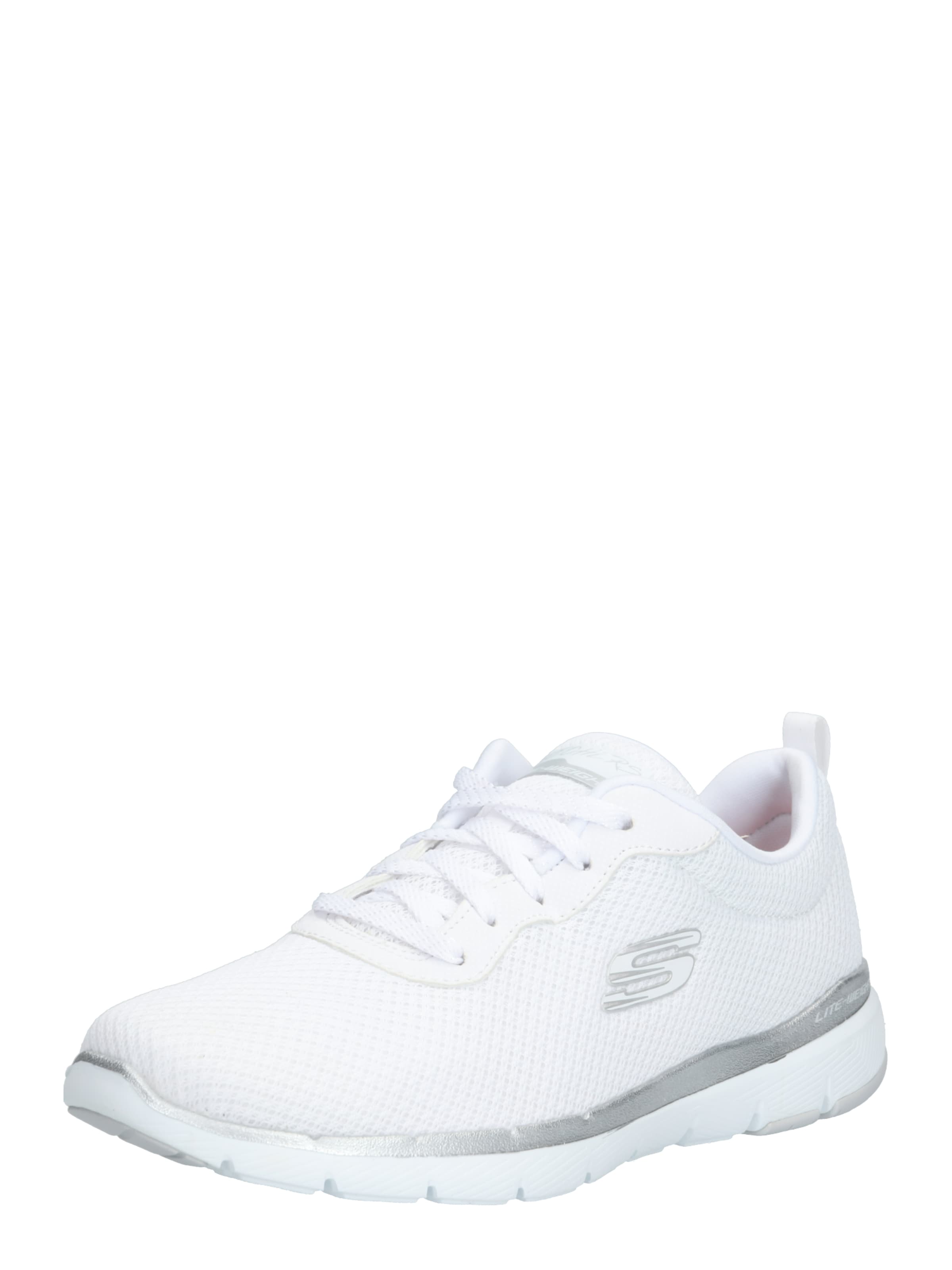 SKECHERS Låg sneaker 'Flex Appeal 3.0' i vit: framsida