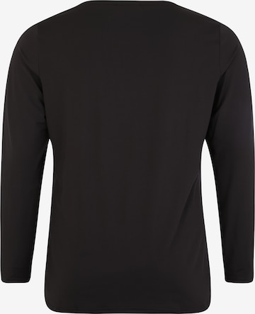 Active by Zizzi Performance Shirt 'Abasic' in Black: back