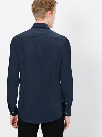 OLYMP Slim fit Zakelijk overhemd in Blauw: terug