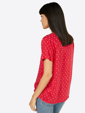 TOM TAILOR Blusenshirt in Rot: Rückseite