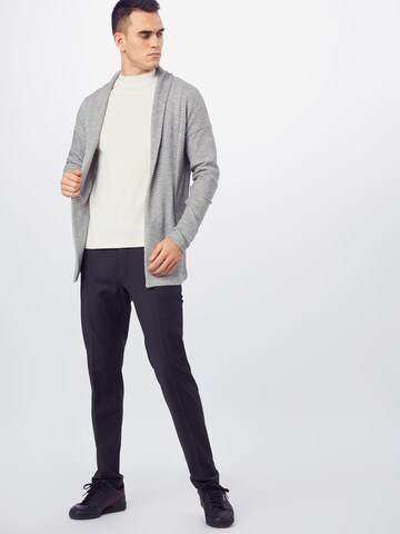 Key Largo Regular fit Zip-Up Hoodie 'MSW ABILITY' in Grey