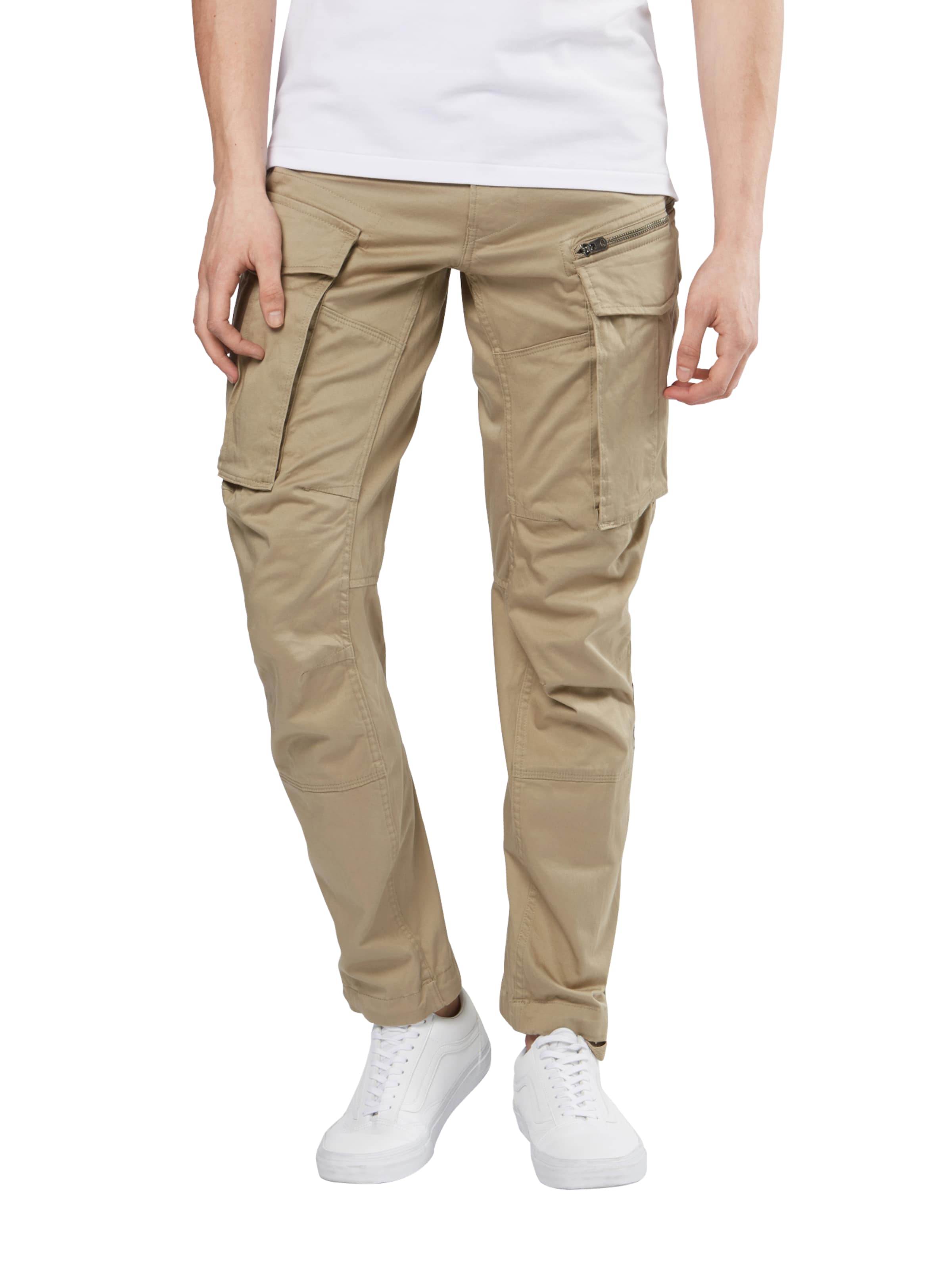G-STAR Tapered Cargobroek in Beige: voorkant