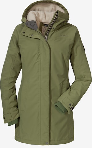 Manteau outdoor 'Amsterdam' Schöffel en vert : devant