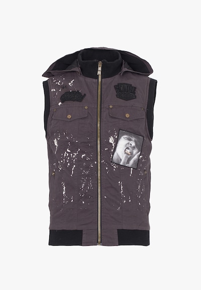 PLUS EIGHTEEN Gilet en anthracite, Vue avec produit