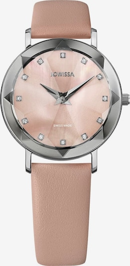 JOWISSA Quarzuhr 'Facet' Swiss Ladies Watch in de kleur Oudroze / Zilver, Productweergave